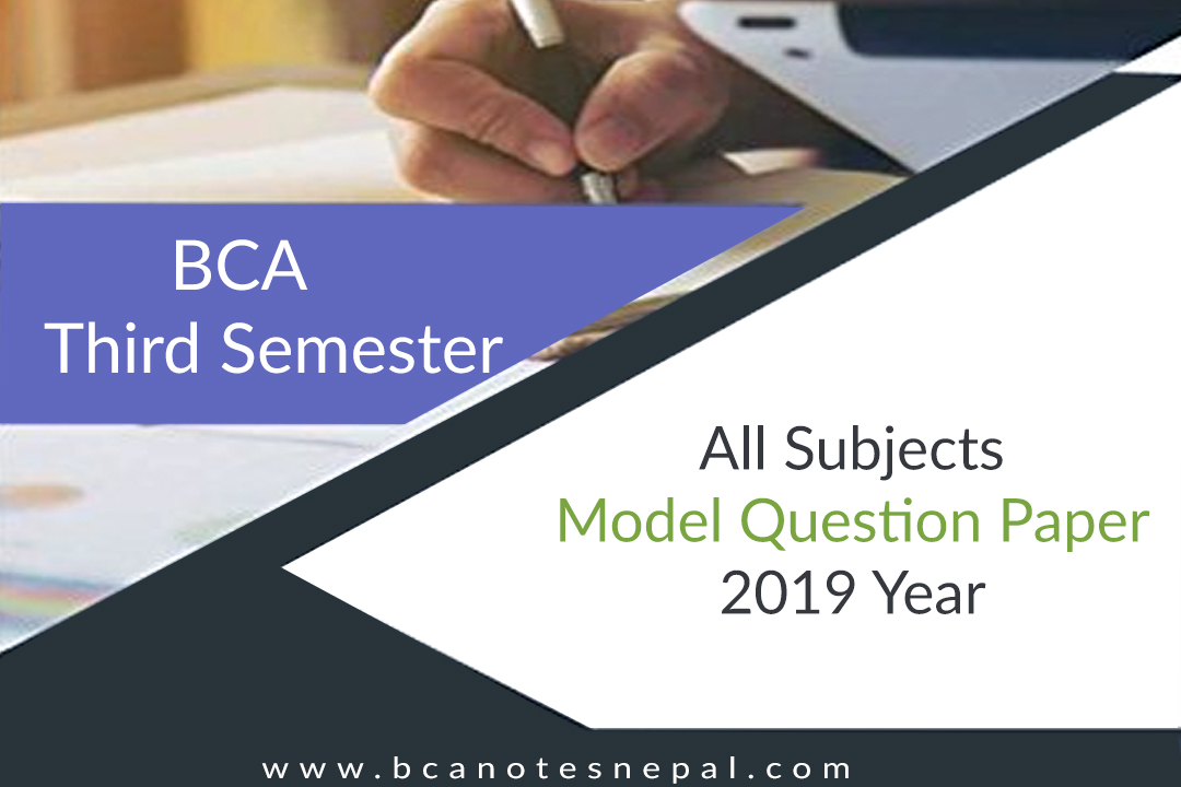 Today We Are Sharing A Model Question Paper Of All Subject In BCA Third ...